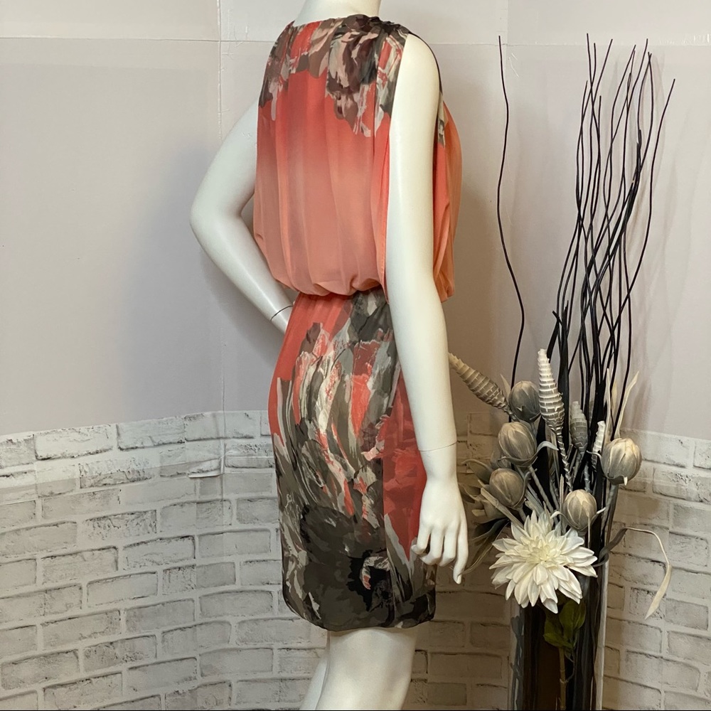 NWT Le Chateau Floral Ombre Mini Dress - Picture 5 of 17